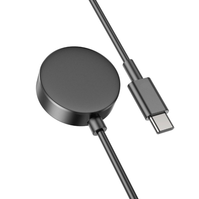 Hoco CW48 Kablosuz Manyetik Akıllı Saat Şarjı - Siyah