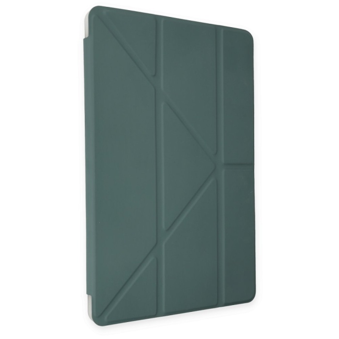 iPad Air 4 10.9 Kılıf Kalemlikli Hugo Tablet Kılıfı - Koyu Yeşil