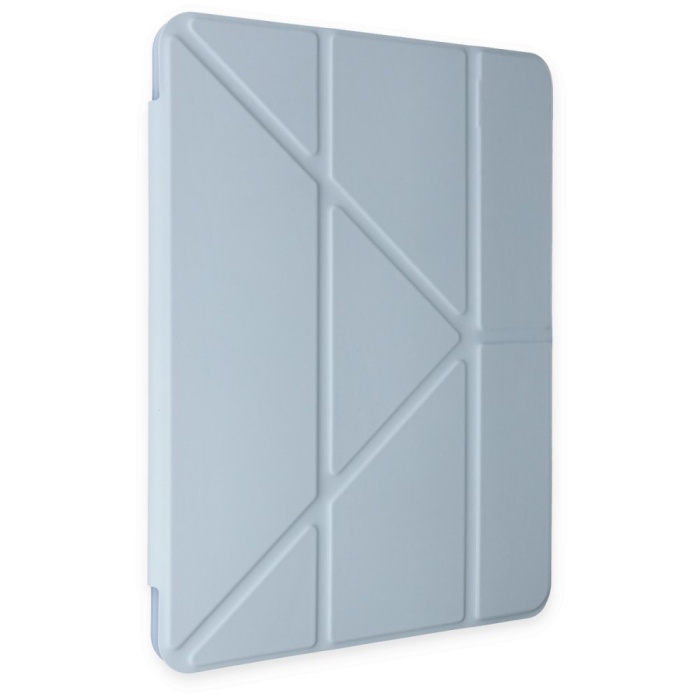 iPad Air 5 (2022) Kılıf Kalemlikli Hugo Tablet Kılıfı - Mavi