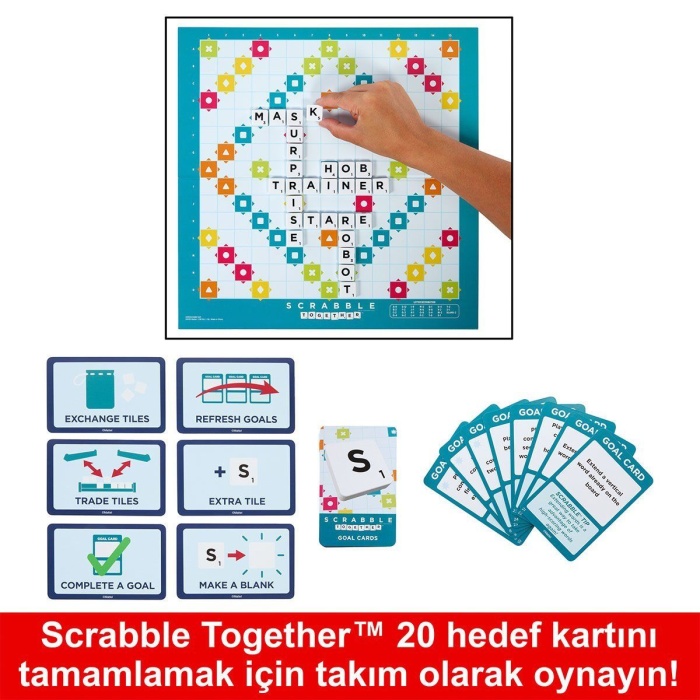 HXV98 Scrabble Orijinal İkisi Bir Arada Türkçe