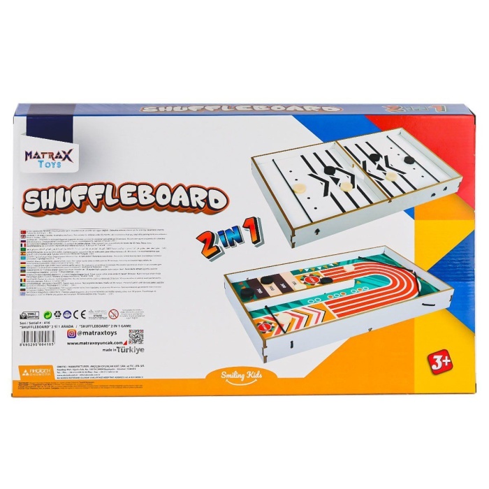 416 Shuffleboard Oyunu 2IN1 -Akçiçek Oyuncak