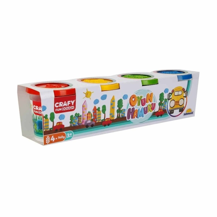0915 Crafy 4lü Oyun Hamuru 560 gr.