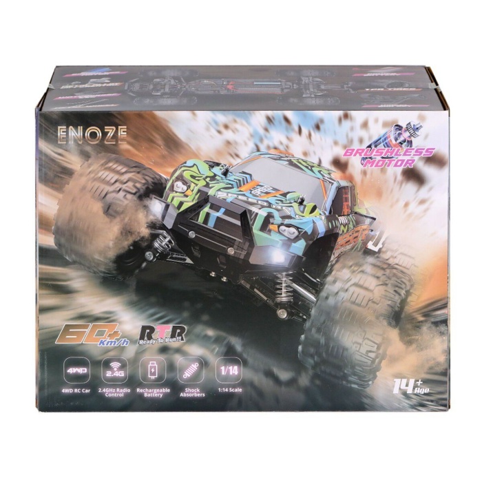 001E Kumandalı 4x4 Fırçası Motor 1:14 Gaser Arazi Aracı -Gepettoys