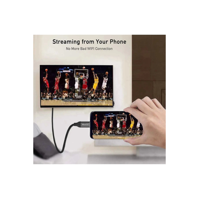 3 Metre 8 Gbps Hız 4k/30 Hz Type C To Hdmı Çevirici Dönüştürücü Tv Telefon Pc Hasır Bağlantı Kablosu
