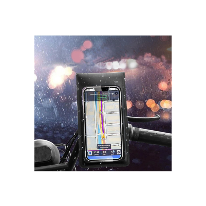 Motosiklet 360° Döndürülebilir Su Geçirmez Telefon Kılıfı Telefon Tutucu 4’’-7.2 İnç