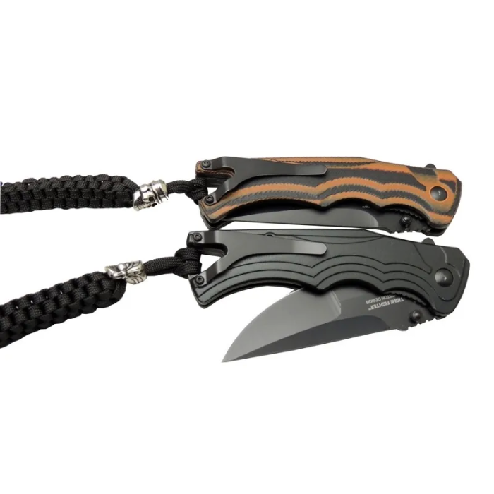 Tighe Fifhter Brt 863zbr Kahverengi Kamp Çakı 21cm - Yarı Otomatik, İpli, Kemerlikli