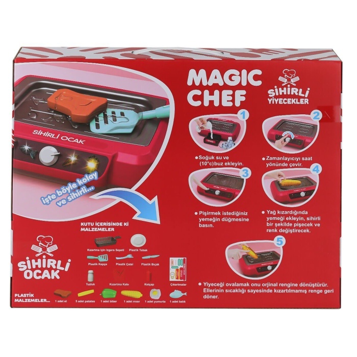 2A550 Magic Chef Barbekü Ocak Seti -Limon Oyuncak