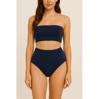 Brncy Lacivert SculptFit Yüksek Bel & Toparlayıcı & Şekillendirici Bikini Altı
