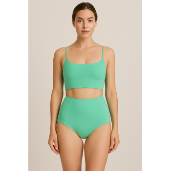 Brncy Yeşil SculptFit Yüksek Bel & Toparlayıcı & Şekillendirici Bikini Altı