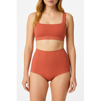 Brncy Gül Kurusu SculptFit Yüksek Bel & Toparlayıcı & Şekillendirici Bikini Altı