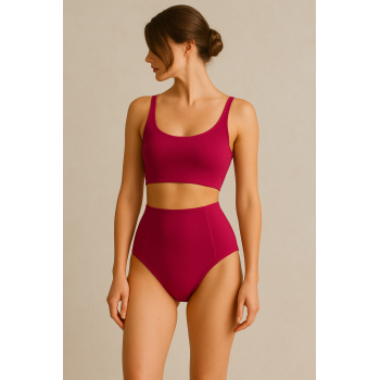 Brncy Fuşya SculptFit Yüksek Bel & Toparlayıcı & Şekillendirici Bikini Altı