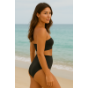 Brncy Siyah SculptFit Yüksek Bel & Toparlayıcı & Şekillendirici Bikini Altı