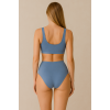 Brncy Mavi  SculptFit Yüksek Bel & Toparlayıcı & Şekillendirici Bikini Altı
