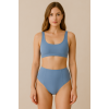 Brncy Mavi  SculptFit Yüksek Bel & Toparlayıcı & Şekillendirici Bikini Altı