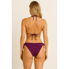 BRNCY Kadın Mürdüm Üçgen Bikini Takımı Ayarlanabilir Bağlamalı Üst Ve Alt