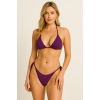 BRNCY Kadın Mürdüm Üçgen Bikini Takımı Ayarlanabilir Bağlamalı Üst Ve Alt