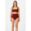 Brncy Bordo SculptFit Yüksek Bel & Toparlayıcı & Şekillendirici Bikini Altı