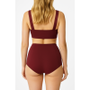 Brncy Bordo SculptFit Yüksek Bel & Toparlayıcı & Şekillendirici Bikini Altı
