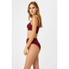 Brncy Bordo SculptFit Yüksek Bel & Toparlayıcı & Şekillendirici Bikini Altı