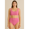 Brncy Pembe SculptFit Yüksek Bel & Toparlayıcı & Şekillendirici Bikini Altı