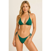 BRNCY Kadın Koyu Yeşil  Üçgen Bikini Takımı Ayarlanabilir Bağlamalı Üst Ve Alt