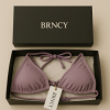 BRNCY Kadın Açık Lila  Üçgen Bikini Takımı Ayarlanabilir Bağlamalı Üst Ve Alt