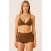 Brncy Kahve Kadın Toparlayıcı Şort Bikini Altı Deniz Şortu