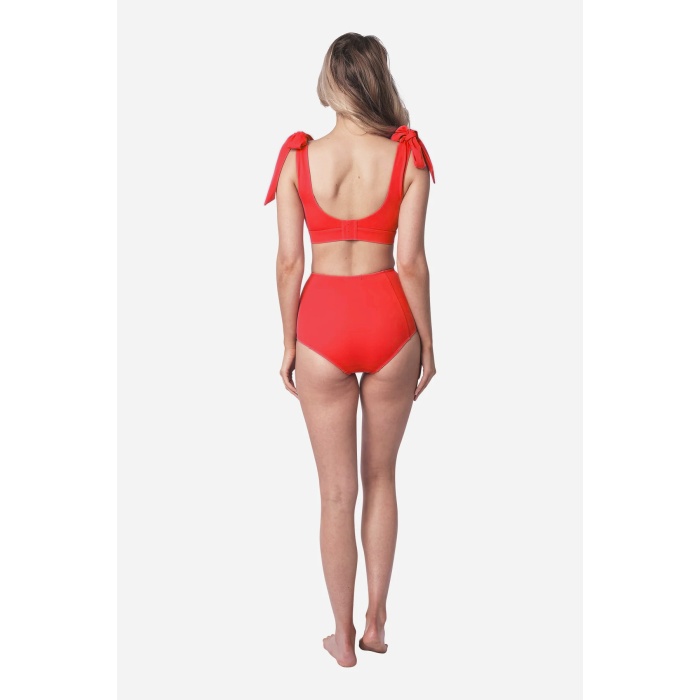 Brncy Nar Çiçeği Toparlayıcı Yüksek Bel Bikini Altı