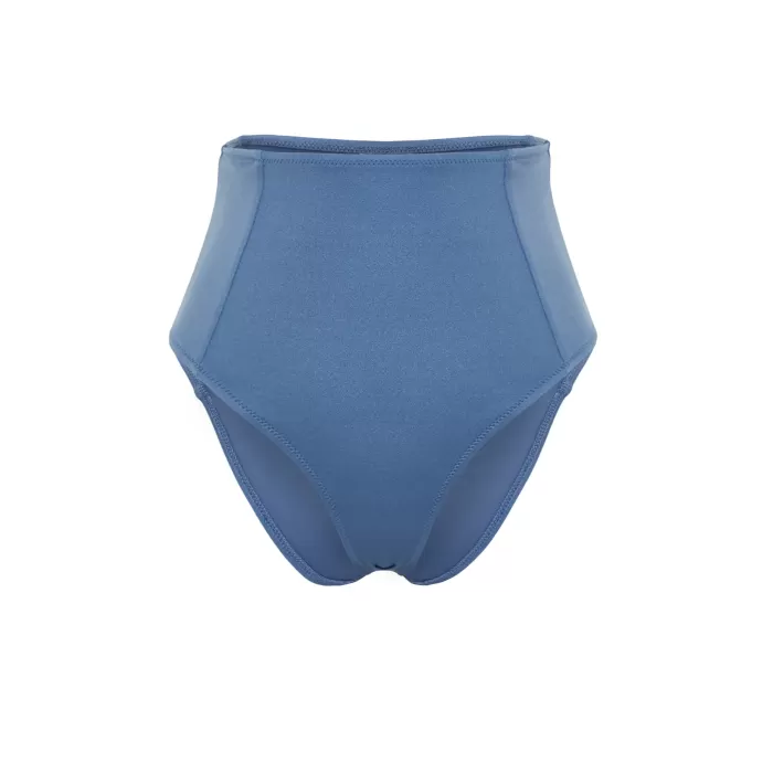 Brncy  Mavi Toparlayıcı Yüksek Bel Bikini Altı