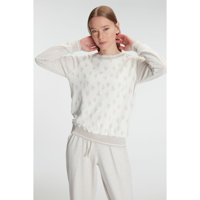 ANIL MAN11241 Kadın Uzun Kol Sweatshirt ve Pantolon Takım