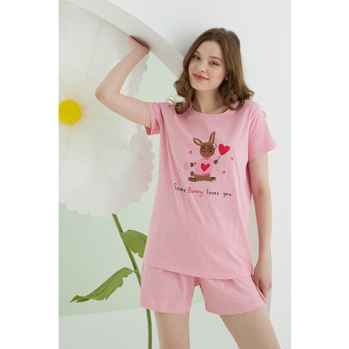 NBB 68178 Bunny Şortlu Pijama Takım