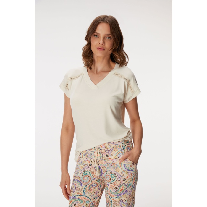 ANIL MAN 11357 Kadın T-Shirt ve Pantolon Takım