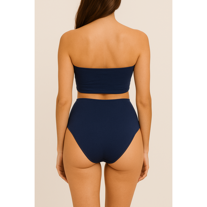 Brncy Lacivert SculptFit Yüksek Bel & Toparlayıcı & Şekillendirici Bikini Altı