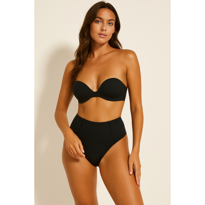 Brncy Siyah SculptFit Yüksek Bel & Toparlayıcı & Şekillendirici Bikini Altı