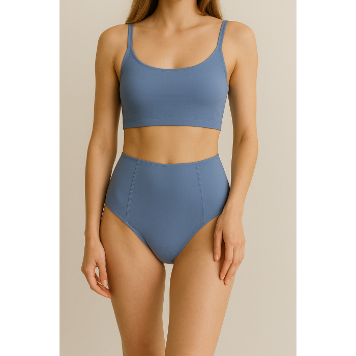 Brncy Mavi  SculptFit Yüksek Bel & Toparlayıcı & Şekillendirici Bikini Altı