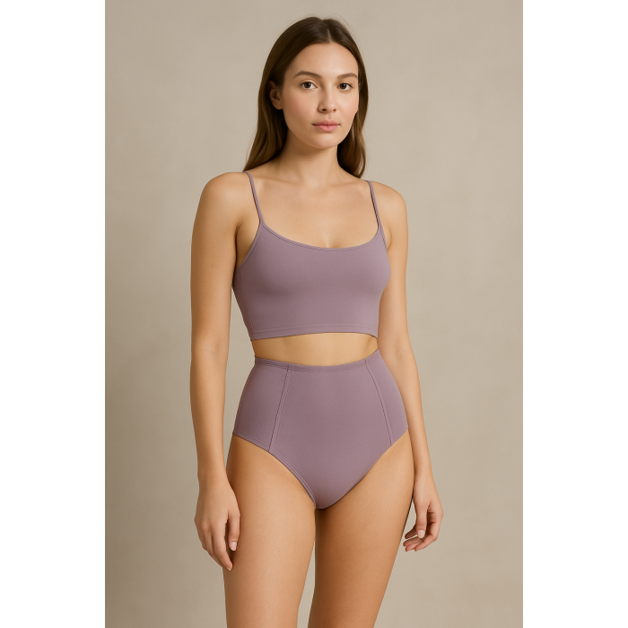 Brncy Lila SculptFit Yüksek Bel & Toparlayıcı & Şekillendirici Bikini Altı