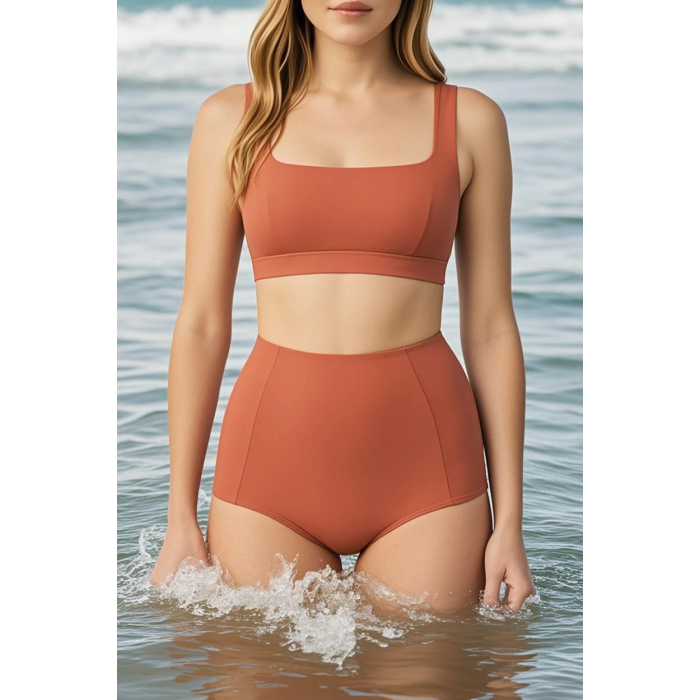 Brncy Gül Kurusu SculptFit Yüksek Bel & Toparlayıcı & Şekillendirici Bikini Altı