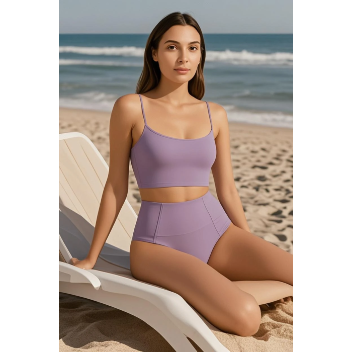 Brncy Lila SculptFit Yüksek Bel & Toparlayıcı & Şekillendirici Bikini Altı
