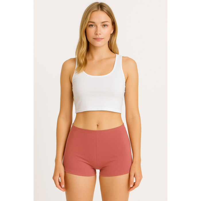 Brncy Gül Kurusu Kadın Toparlayıcı Şort Bikini Altı Deniz Şortu