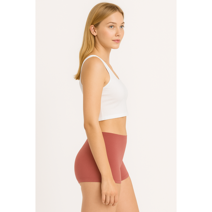 Brncy Gül Kurusu Kadın Toparlayıcı Şort Bikini Altı Deniz Şortu