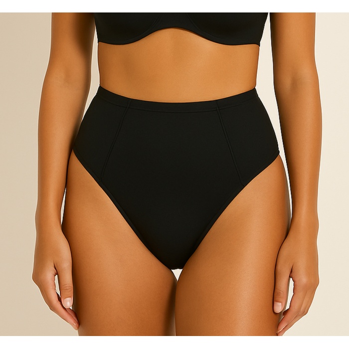 Brncy Siyah SculptFit Yüksek Bel & Toparlayıcı & Şekillendirici Bikini Altı