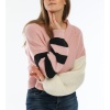 Kadın Oversize Pembe Kolları Renkli Hırka