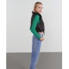 Crop Bel Bağlamalı Anorak Yelek