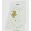 Earcuff Çelik Zirkon Taşlı Teddy Model Altın Renk Kıkırdak Küpe