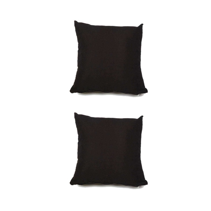 2 adet Süet Kırlent Minder Kılıfı 40X40cm Siyah
