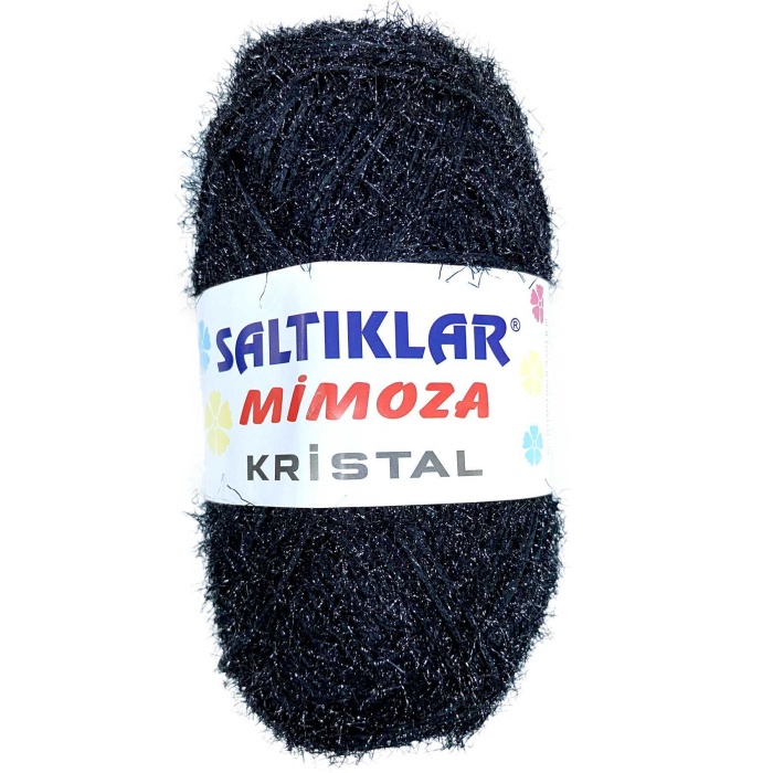 1 Adet Mimoza Kristal Işıltılı Şal Patik Yelek İpi SİYAH