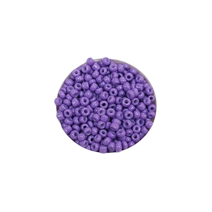 Dökme Cam Kum Boncuk (11/0) 2 mm - 60 Gram -  Eflatun - BNC055