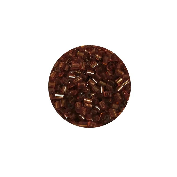 Kesme Cam Boncuk 2mm - 20 Gram - Şeffaf Açık Kahve -BNC343