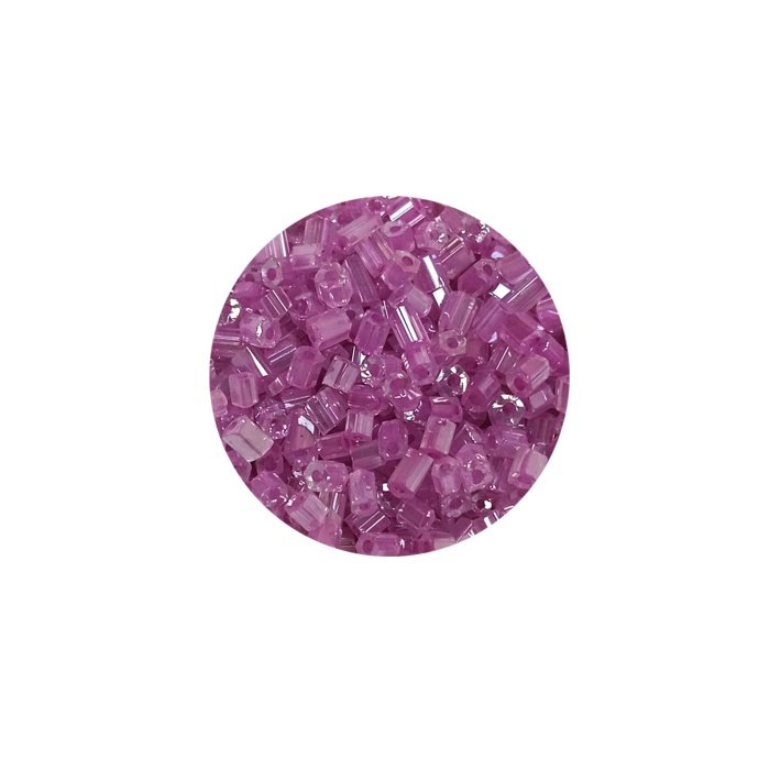 Kesme Cam Boncuk 2mm - 60 Gram - Şeffaf Eflatun - BNC359