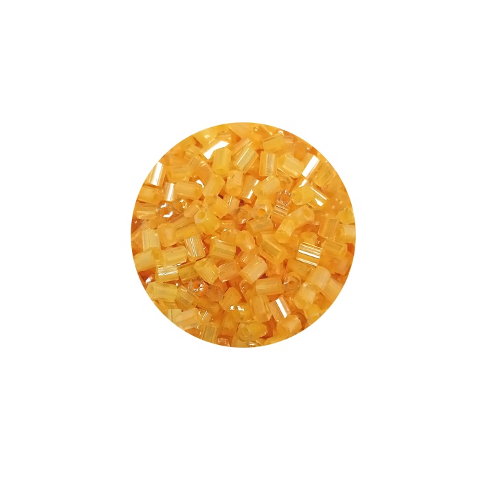 Kesme Cam Boncuk 2mm - 60 Gram - Şeffaf Koyu Sarı - BNC361